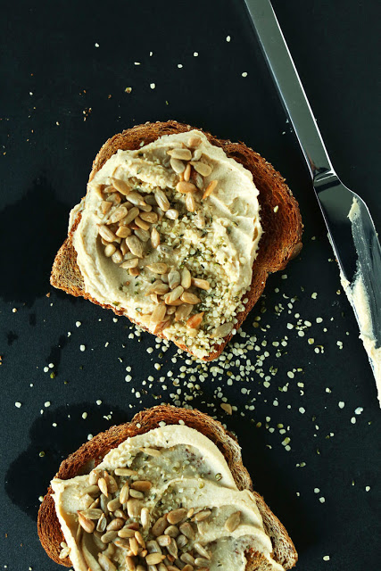 Minimalist Baker_Seedy Hummus Toast